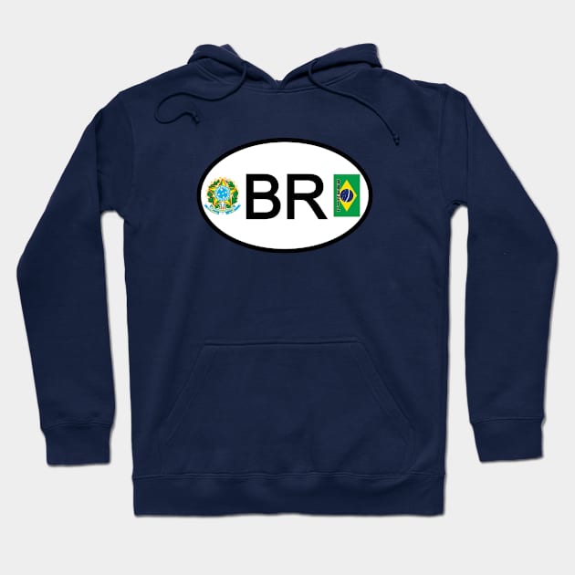 Brazil car country code Hoodie by Travellers